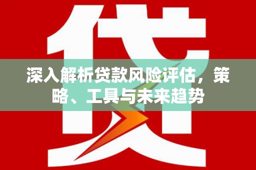 聊城深入解析贷款风险评估，策略、工具与未来趋势